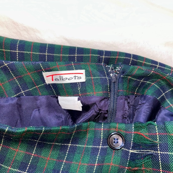 Talbots Vintage Tartan Skirt - Picture 3 of 3